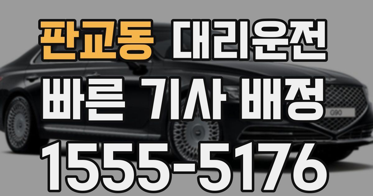일일대리기사