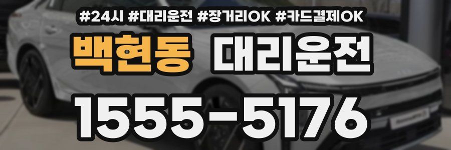 백현동 대리운전