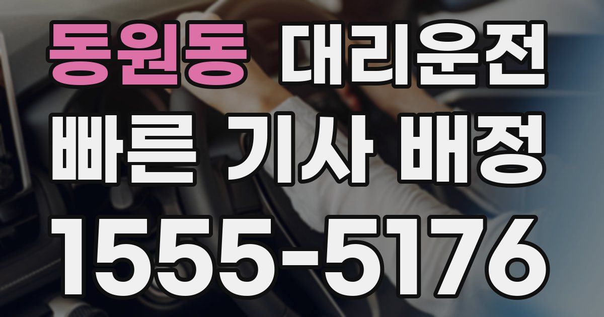 일일대리기사