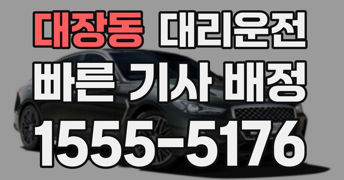 일일대리기사
