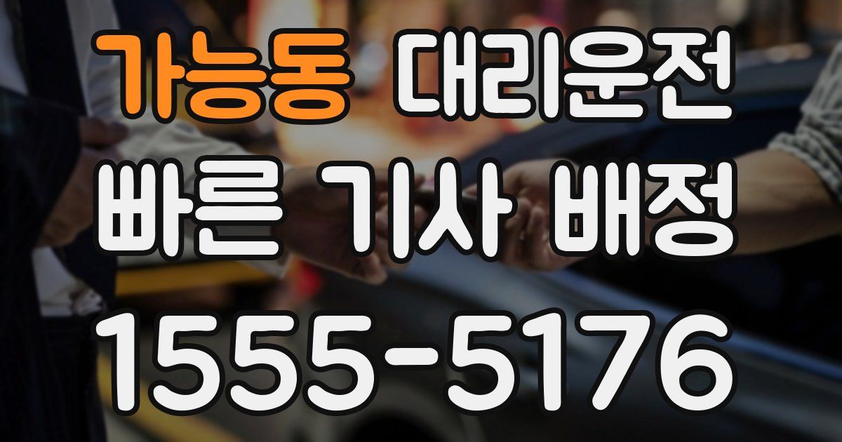 일일대리기사
