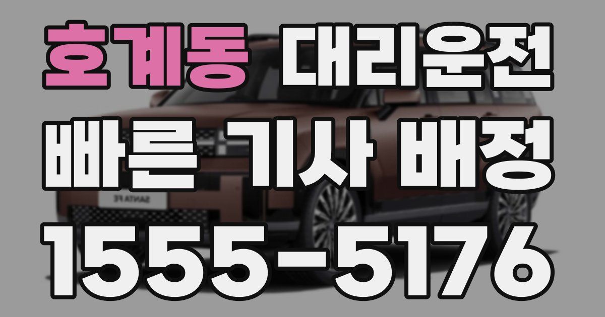 일일대리기사