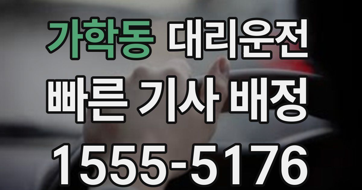 일일대리기사