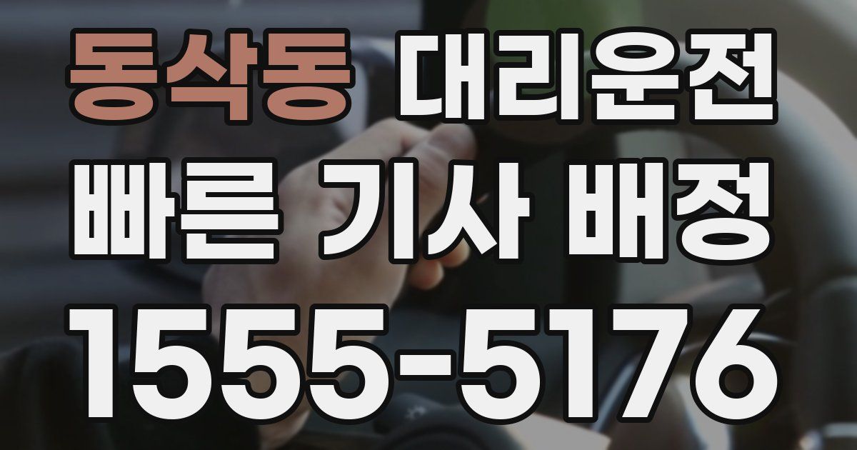 일일대리기사