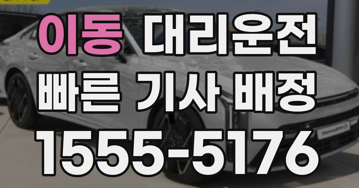 일일대리기사