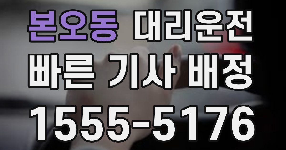 일일대리기사
