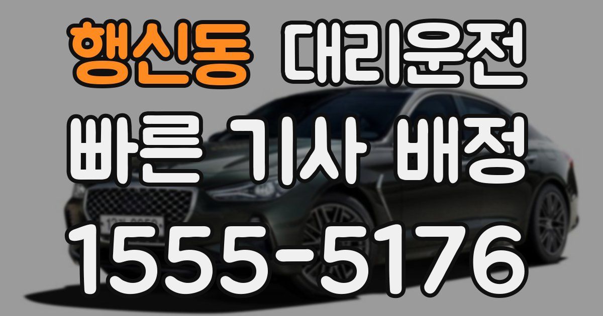 일일대리기사