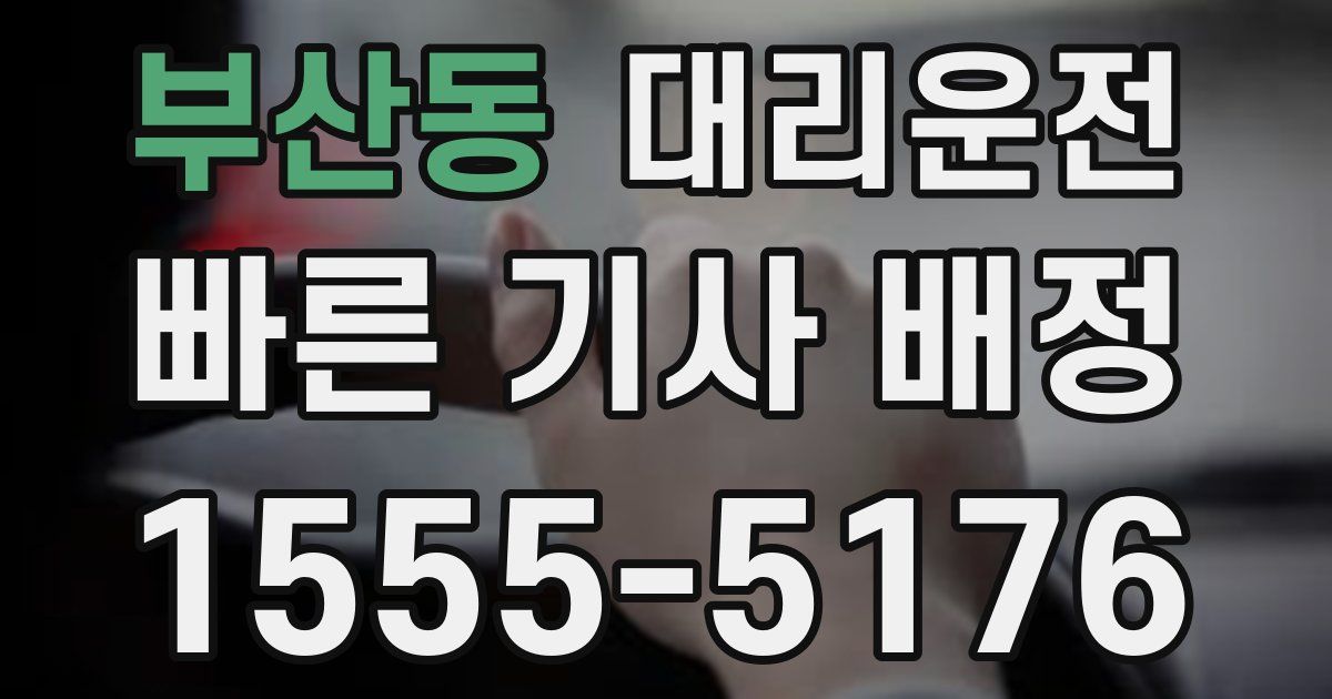 일일대리기사
