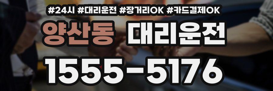양산동 대리운전