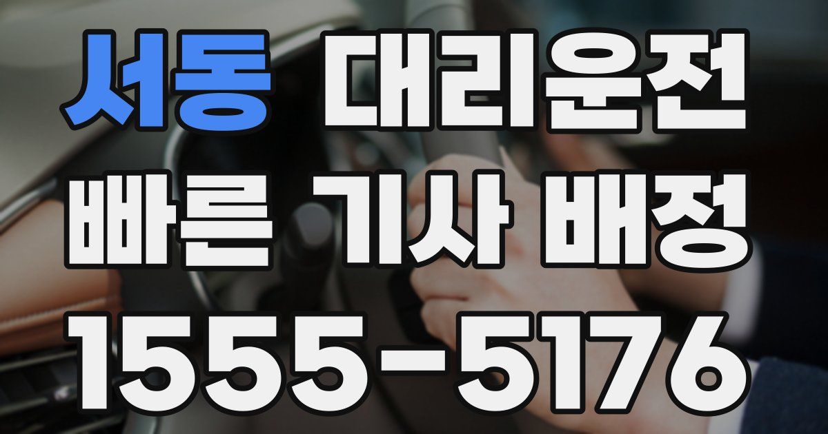 일일대리기사