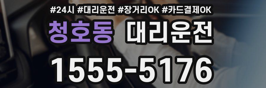 청호동 대리운전