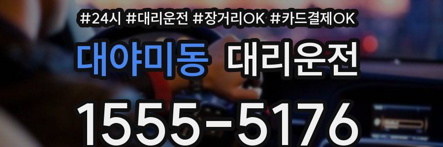 대야미동 대리운전