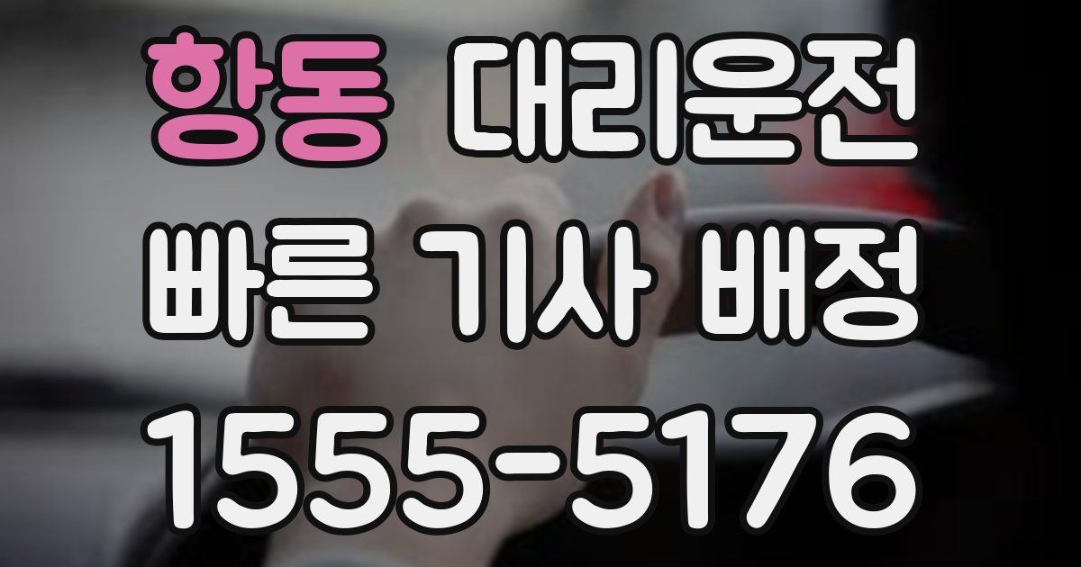 일일대리기사