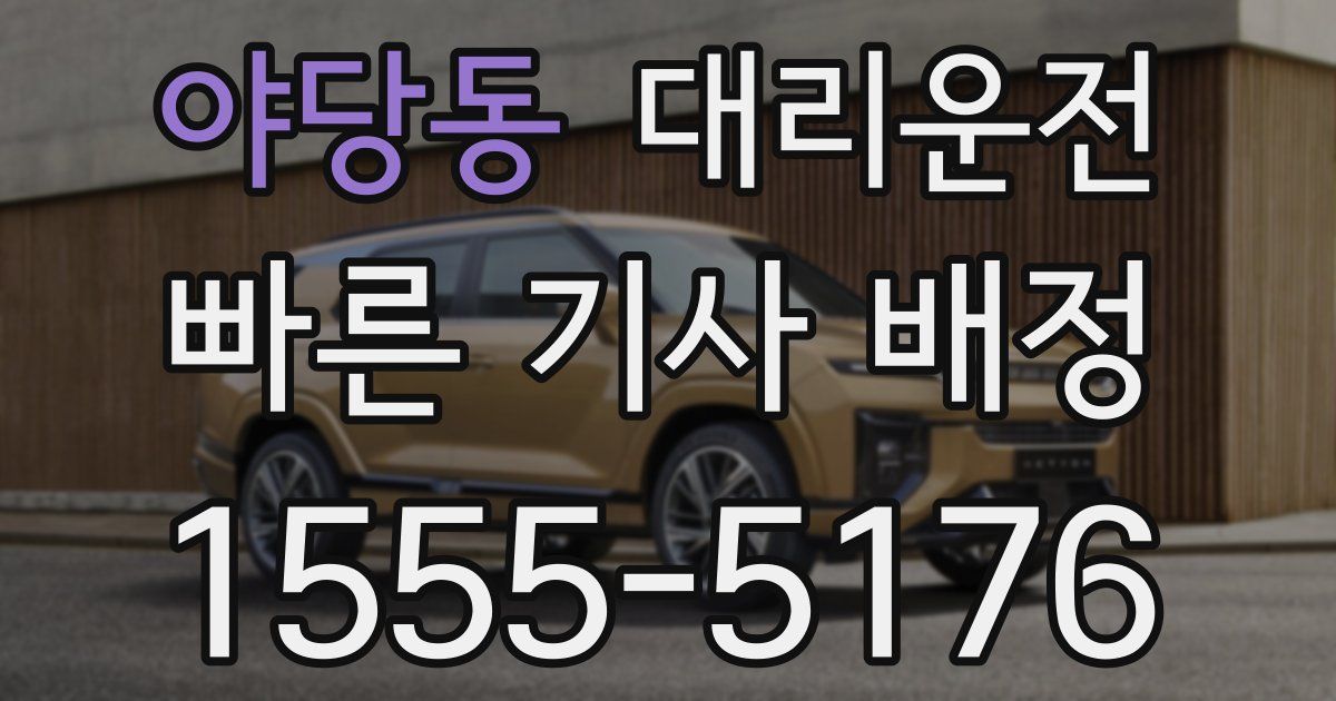 일일대리기사