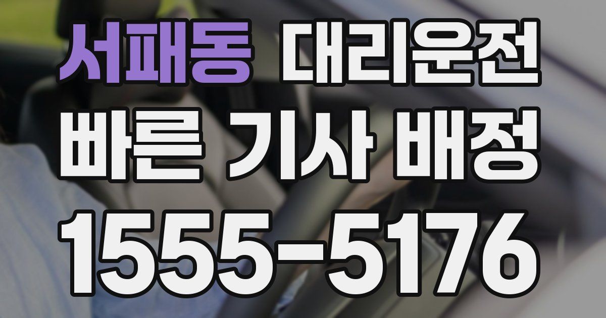 일일대리기사