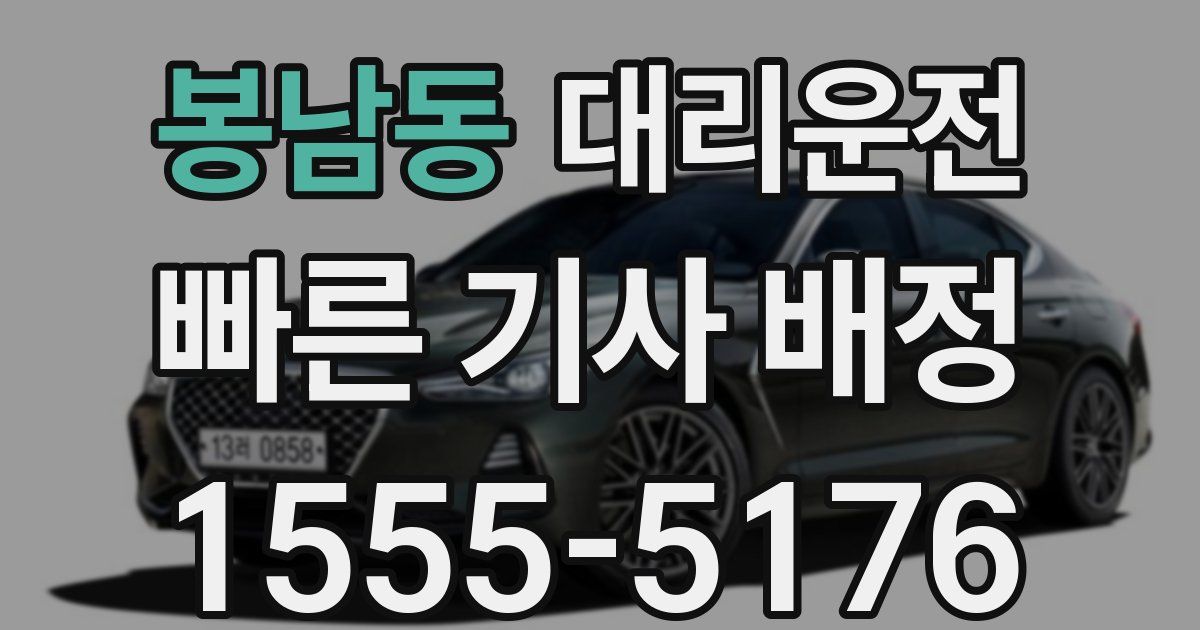 일일대리기사