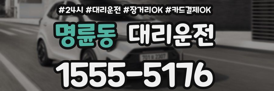 명륜동 대리운전