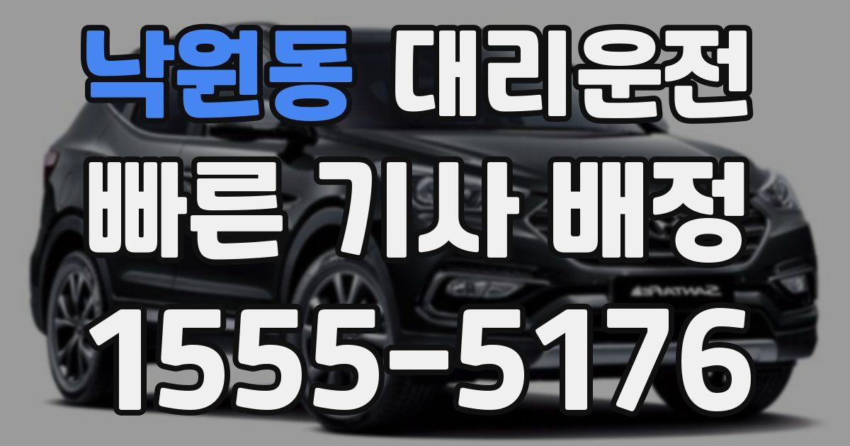 일일대리기사
