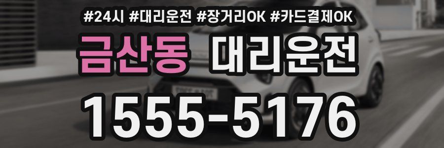 금산동 대리운전