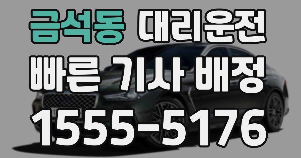 일일대리기사