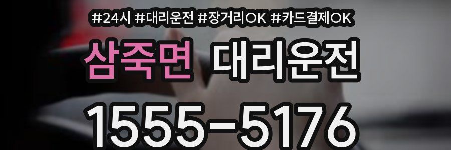 삼죽면 대리운전