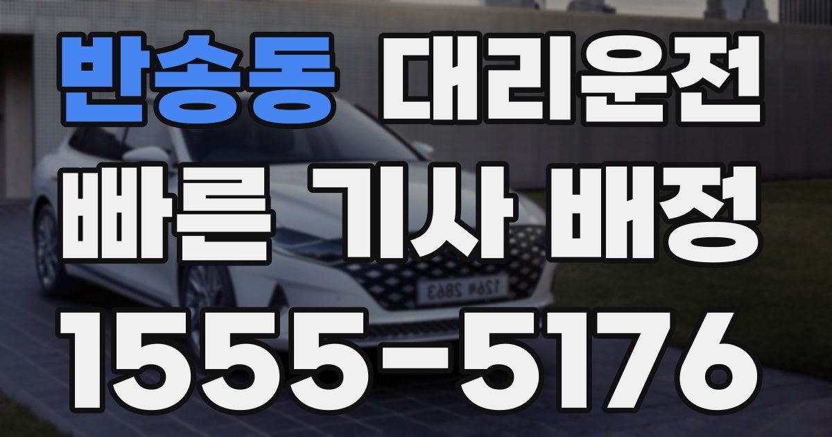 일일대리기사