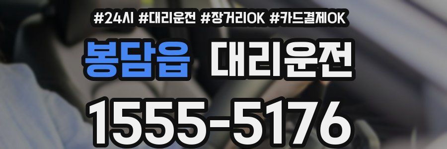 봉담읍 대리운전