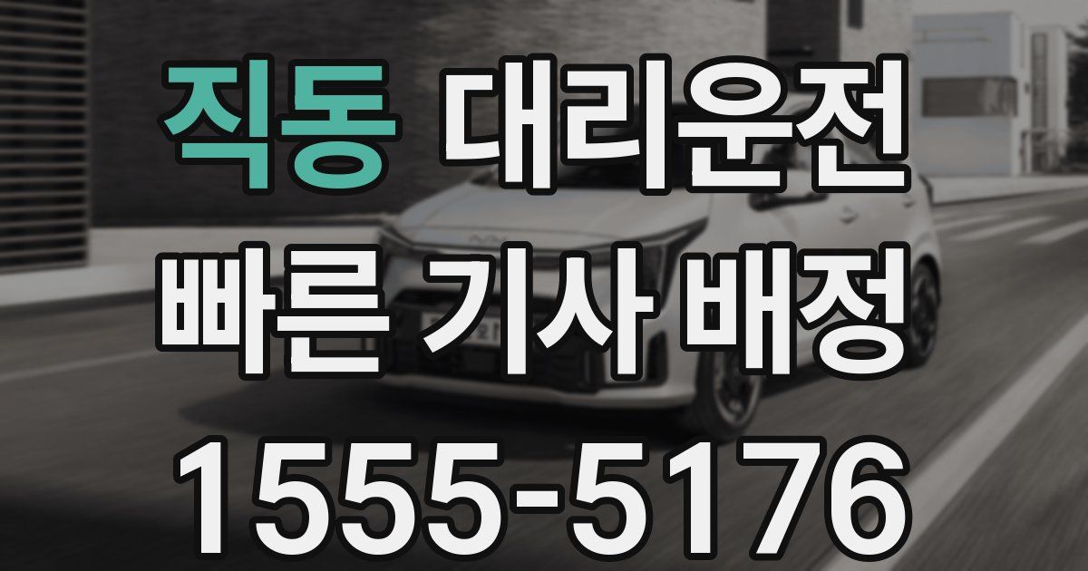 일일대리기사