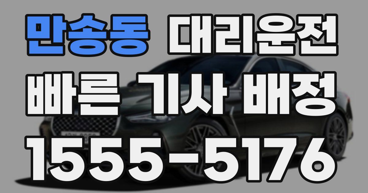 일일대리기사