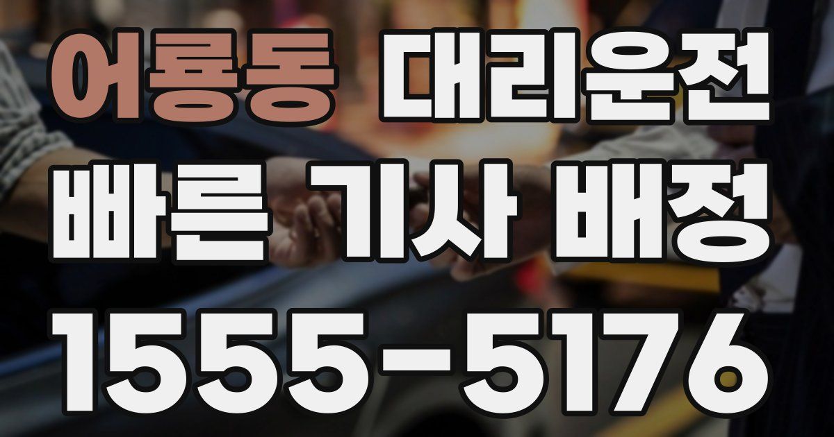 일일대리기사