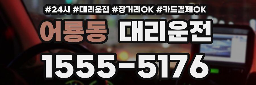 어룡동 대리운전