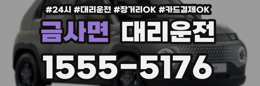 금사면 대리운전