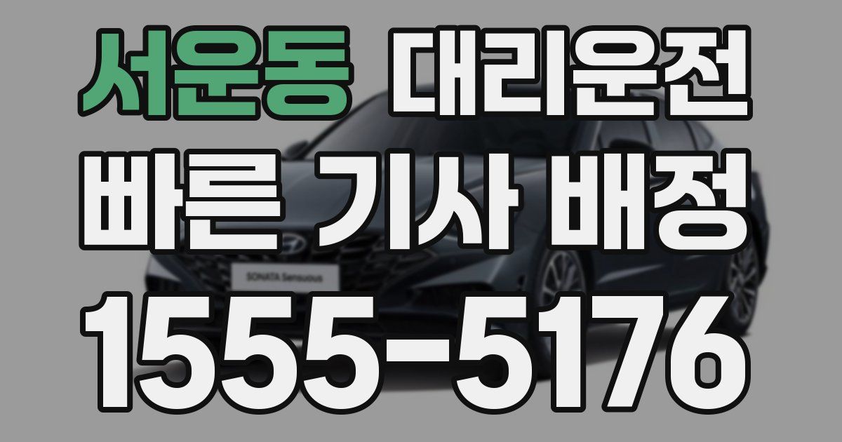 일일대리기사