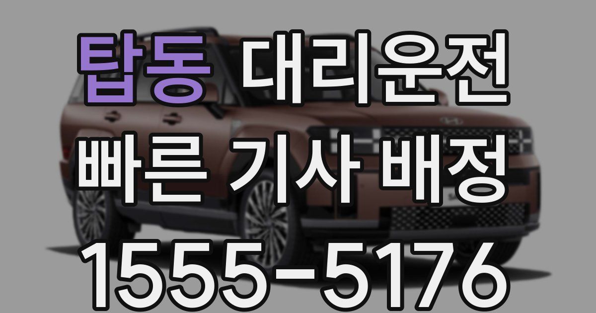 일일대리기사