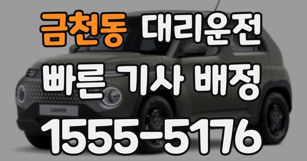 일일대리기사