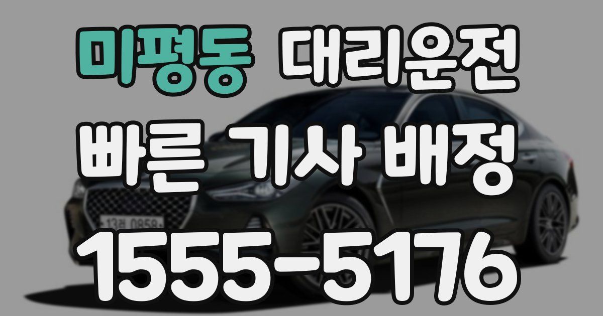 일일대리기사