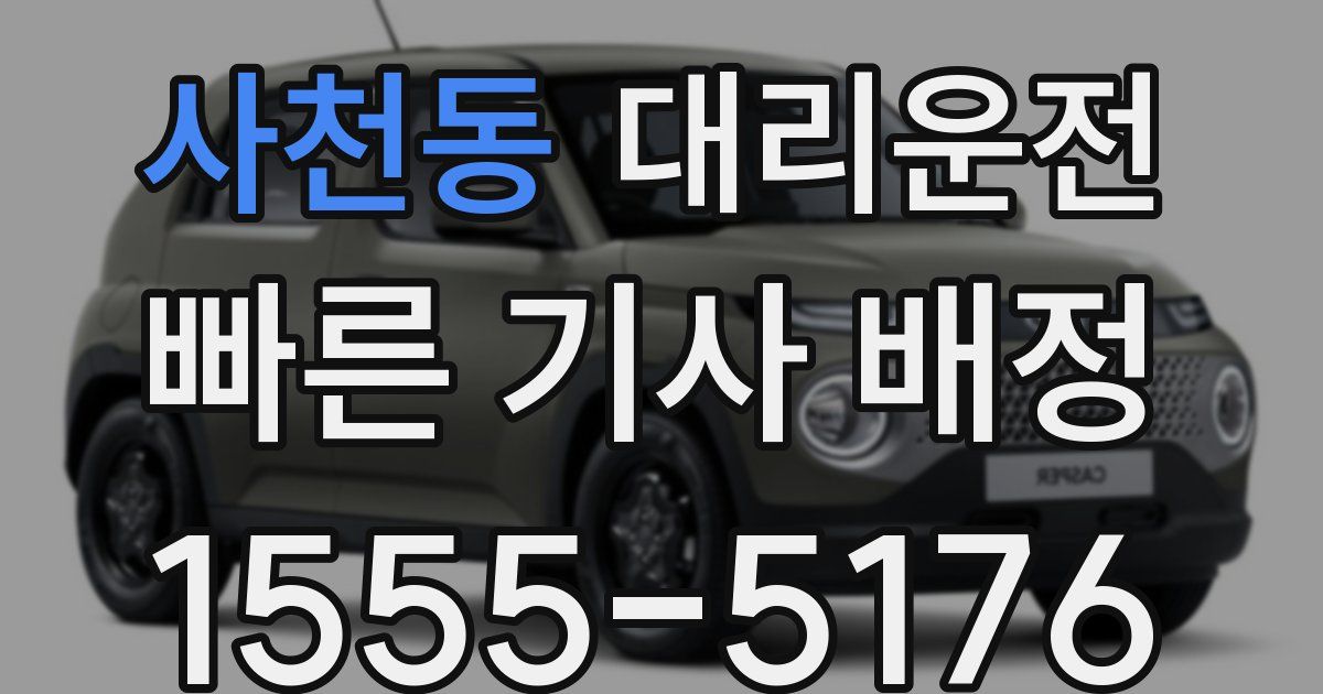 일일대리기사