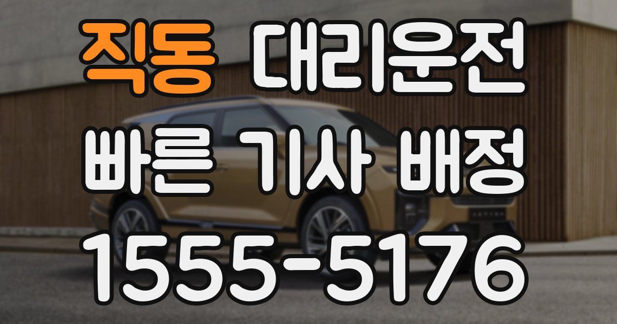 일일대리기사