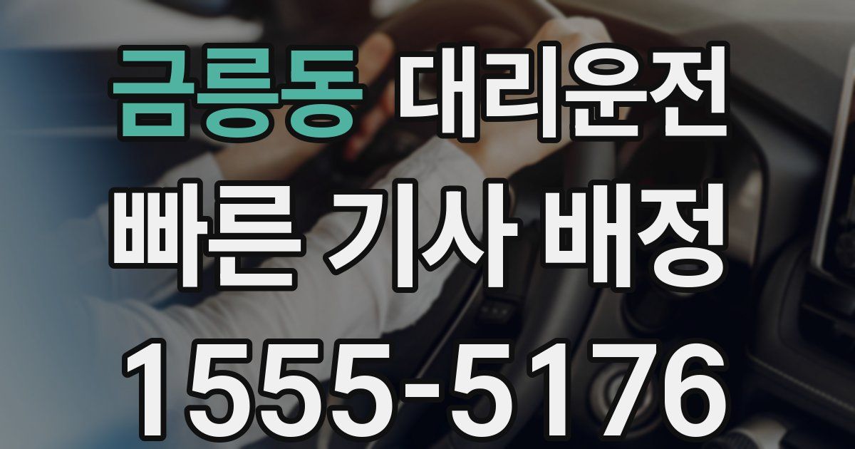 일일대리기사