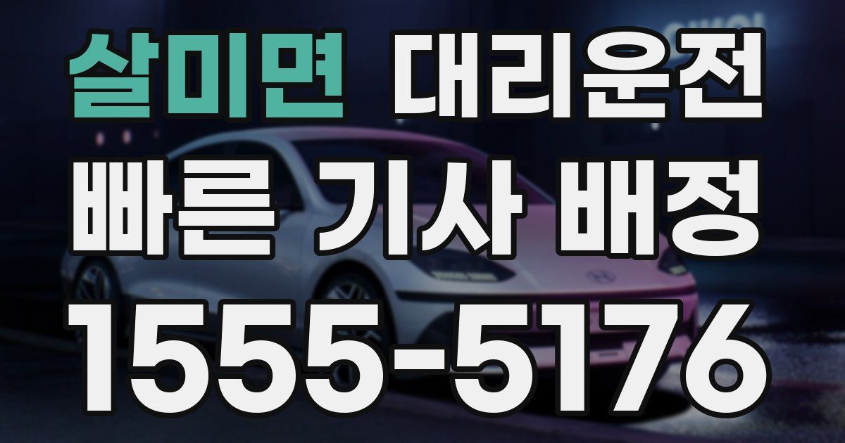 일일대리기사