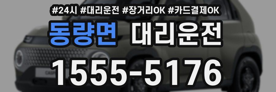 동량면 대리운전