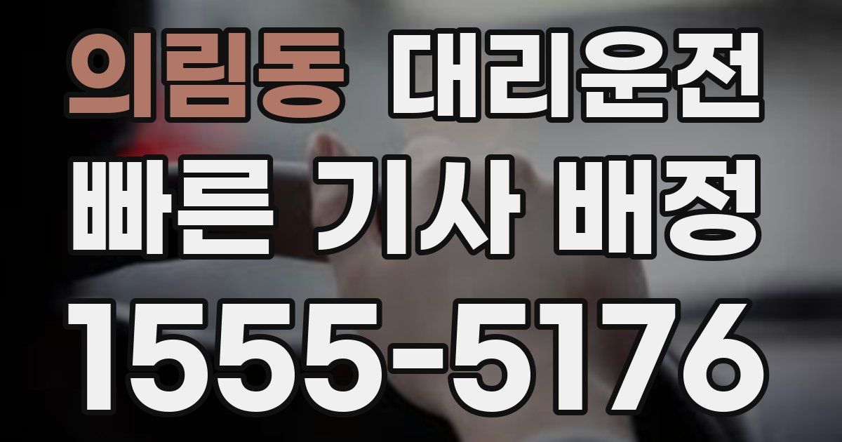 일일대리기사