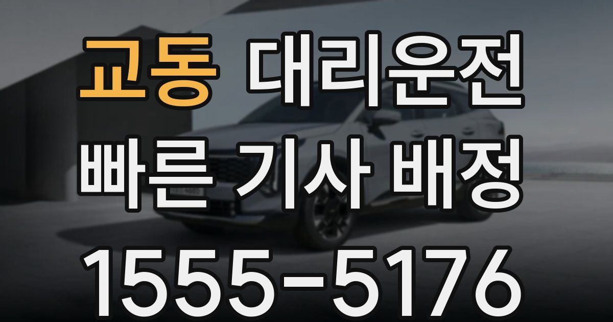 일일대리기사
