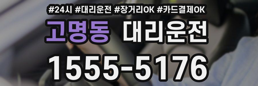 고명동 대리운전