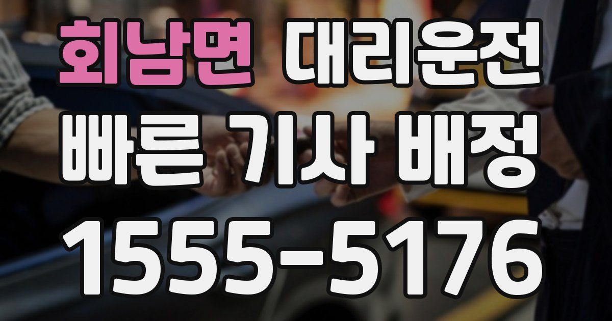 일일대리기사