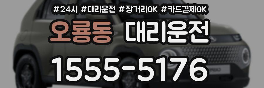 오룡동 대리운전