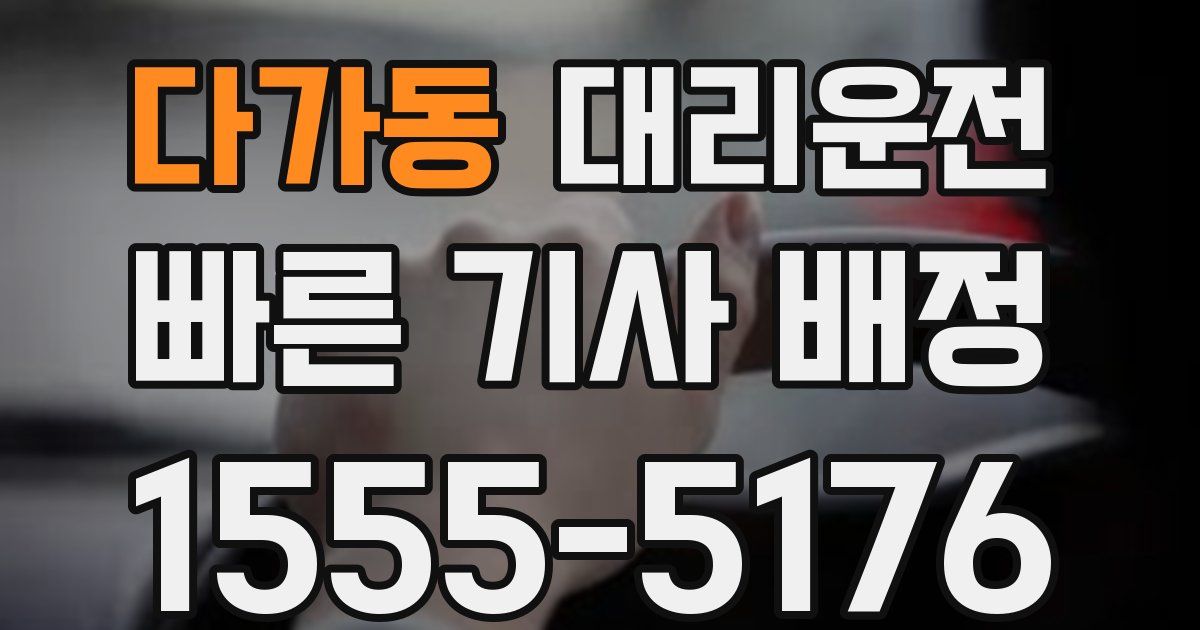 일일대리기사