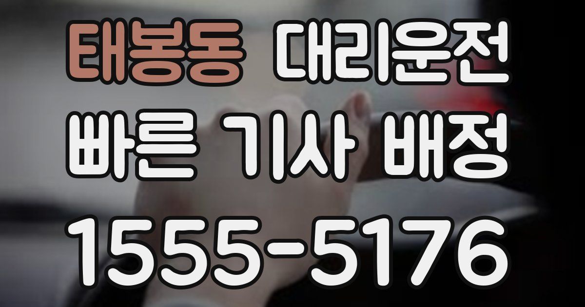 일일대리기사
