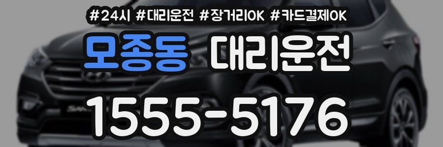 모종동 대리운전