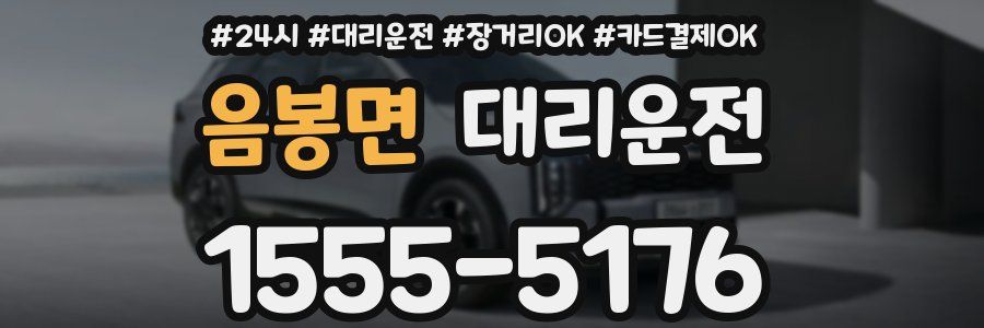 음봉면 대리운전